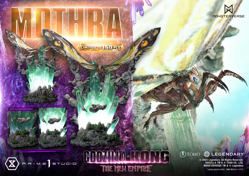Godzilla x Kong: The New Empire Ultimate Diorama Masterline Series Statue Mothra Bonus Version 113 cm