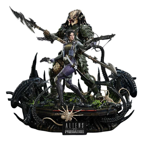 Aliens vs. Predator (Comic) Ultimate Premium Masterline Statue 1/4 Machiko & Broken Tusk Predator 79 cm Prime 1 Studio