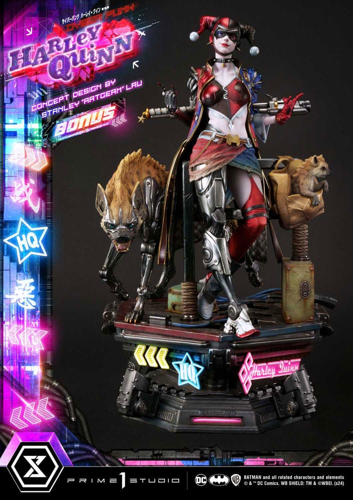 Batman Ultimate Premium Masterline Series Statue Cyberpunk Harley Quinn Deluxe Bonus Version 60 cm Prime 1 Studio