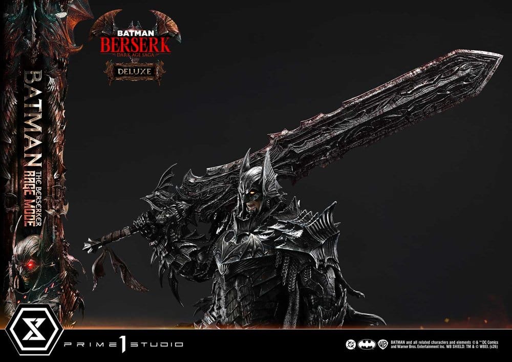DC Comics Ultimate Premium Masterline Series Statue 1/4 Batman (Comics) Batman: The Berserker Rage Mode Deluxe Version 93 cm