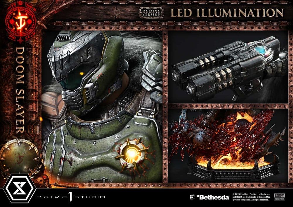 DOOM: The Dark Ages Ultimate Premium Masterline Series Statue 1/4 DOOM Slayer Deluxe Version 77 cm