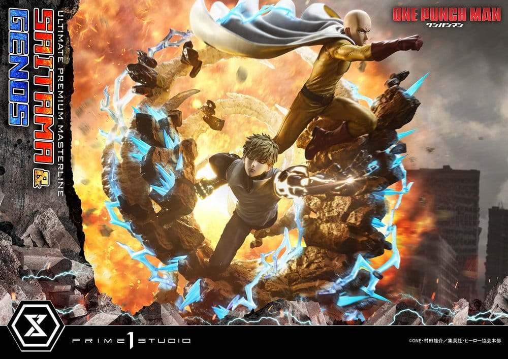 One-Punch Man Ultimate Premium Masterline Series Statue 1/4 Saitama & Genos 73 cm
