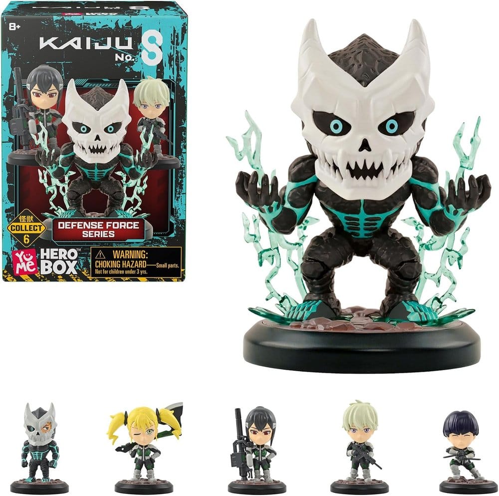 Kaiju No. 8 Hero Box Mini Figures Combat Series Blind Box Display (12) YuMe Toys