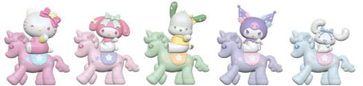 Sanrio Equestrian Series Mini Figures Hello Kitty and Friends 5 cm Blind Box Display (12) YuMe Toys