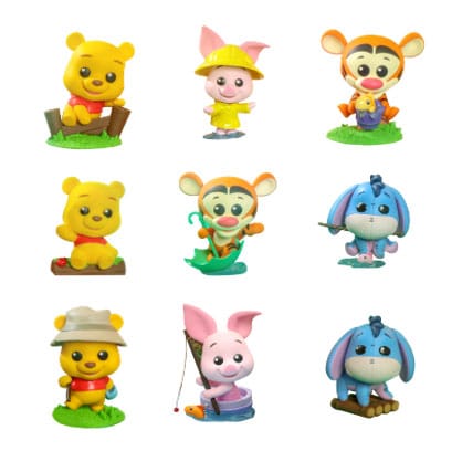 Disney Cosbi Mini Figures Winnie the Pooh 8 cm Blind Box Display (8) YuMe Toys
